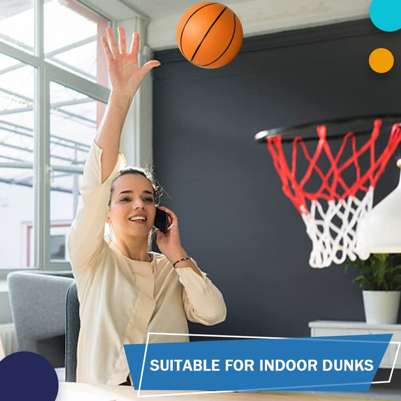 Dilabnba 6'' Mini Orange Basketballs for Basketball Hoop Over The Door  Kids Replacement Bouncy Beach Balls for Pool Indoor Outdoor  Basketballs Sport Game Gift for Boy Girl (6 PCS) - Image 5